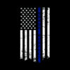 Honor & Respect Police Officer Thin Blue Line Flag T-shirt