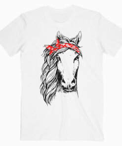 Horse Bandana for Horseback Riding Horse Lover T-Shirt