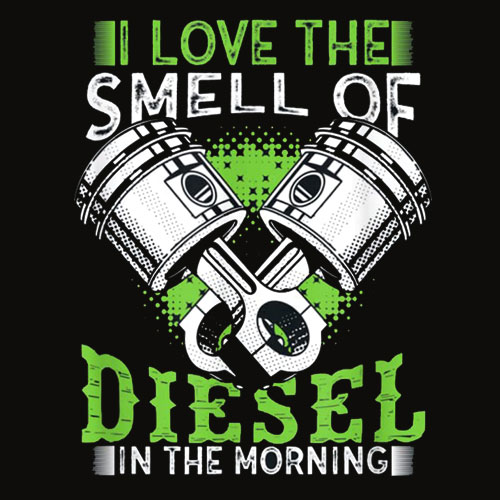 I Love the Smell of Diesel in the Morning Truck Driver Shirt