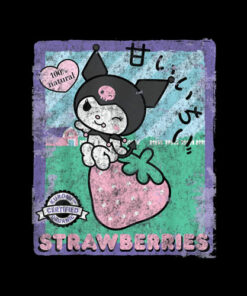 Kuromi Strawberry Picking Strawberries Farm T-Shirt