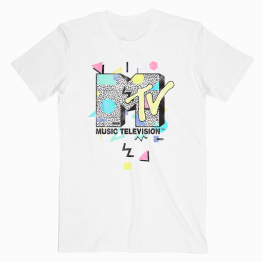 MTV Retro Shape Design Logo Graphic T-Shirt