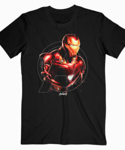 Marvel Avengers Endgame Iron Man Portrait Graphic T Shirt