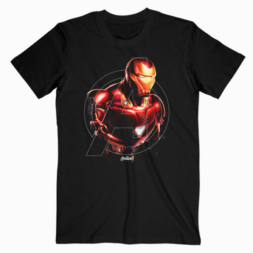 Marvel Avengers Endgame Iron Man Portrait Graphic T Shirt
