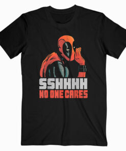 Marvel Deadpool SSHHHH No One Cares Whisper Graphic T Shirt