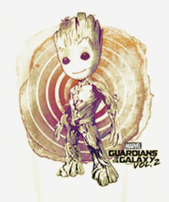 Marvel Guardians Vol 2 Groot Watercolor Swirl T Shirt