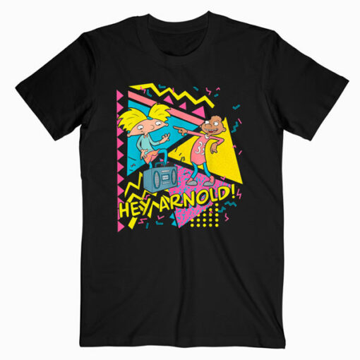 Nickelodeon Hey Arnold 90’s Party Poster T Shirt
