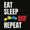 OOF T Shirt Eat Sleep Oof Repeat Gamers