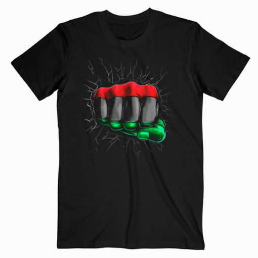 Pan African UNIA Flag Fist Shirt