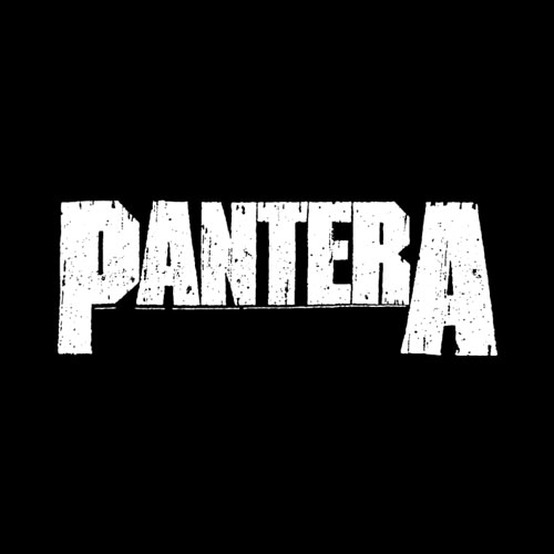 Pantera Official White Logo T-Shirt