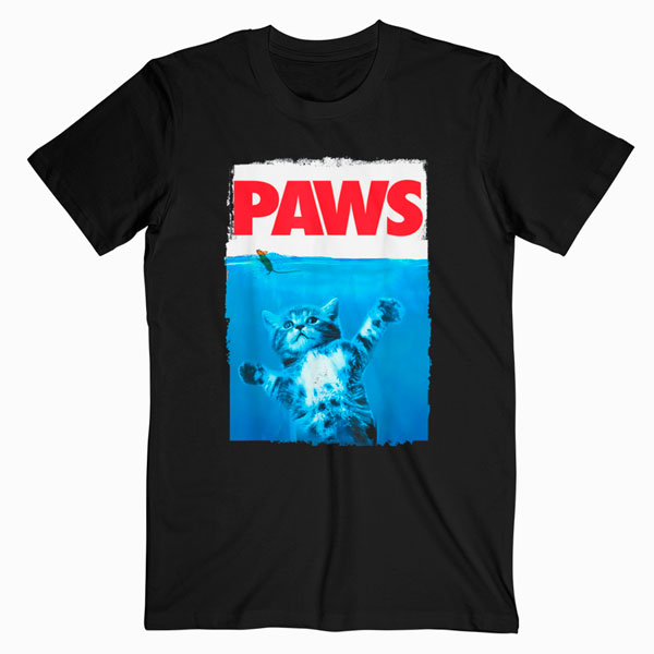 Paws Cat and Mouse Top, Cute Funny Cat Lover Parody Top T-Shirt