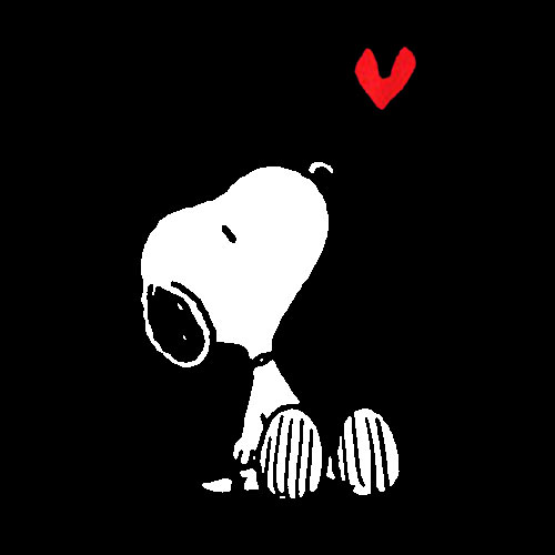 Peanuts Heart Sitting Snoopy T Shirt
