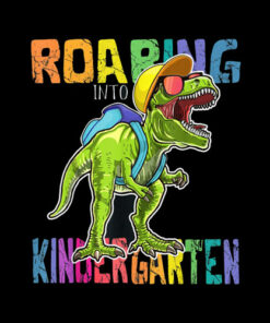 Roaring Kindergarten Dinosaur T Rex Back to School Boys Gift T-Shirt