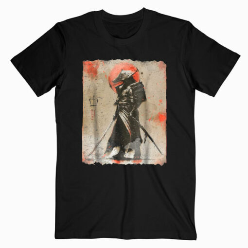 Samurai T Shirt Japanese Retro Art