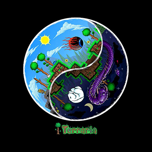 Terraria T-Shirt Night and Day