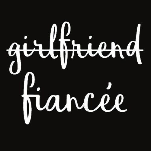 Womens Girlfriend Fiancee Funny Fiance Engagement Party T Shirt