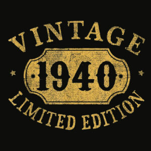1940 80 years old 80th Birthday Gift Idea Vintage Limited T Shirt