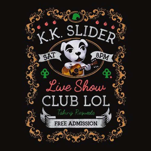 Animal Crossing KK Slider Live Show Poster Graphic T Shirt