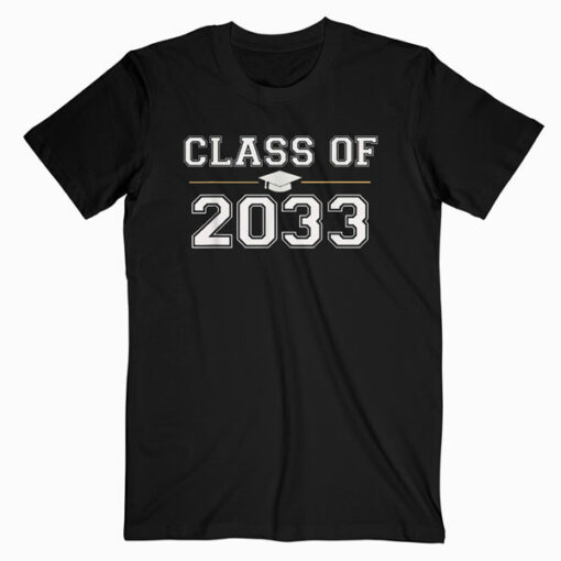 Class of 2033 Grow With Me School First Day T Shirt