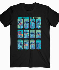 Disney Lilo and Stitch Emotions Of Stitch Panels T Shirt