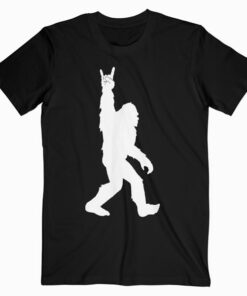 Funny Bigfoot Rock and Roll Tshirt for Sasquatch Believers T Shirt