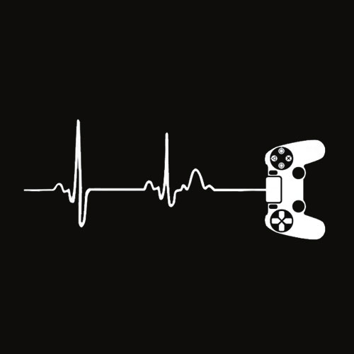Gamer Heartbeat T Shirt For Video Game Players