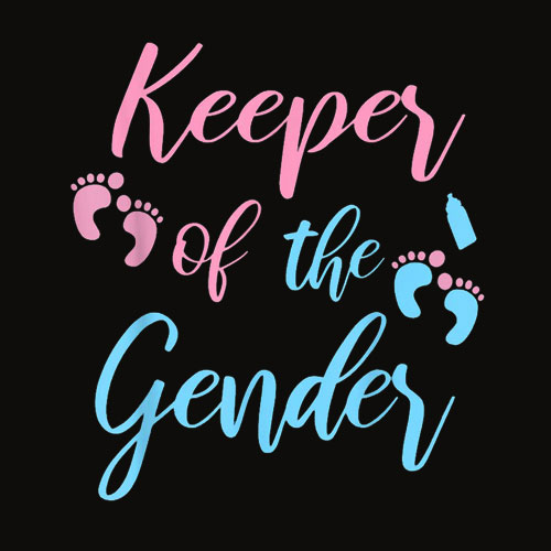 Gender Reveal Shirt Keeper of the gender Party Supplies T Shirt