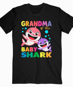 Grandma Of The Baby Shark Birthday Grandma Shark Shirt