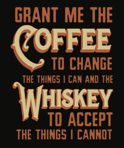 GunShowTees Men’s Grant Me Coffee to Change Things T Shirt