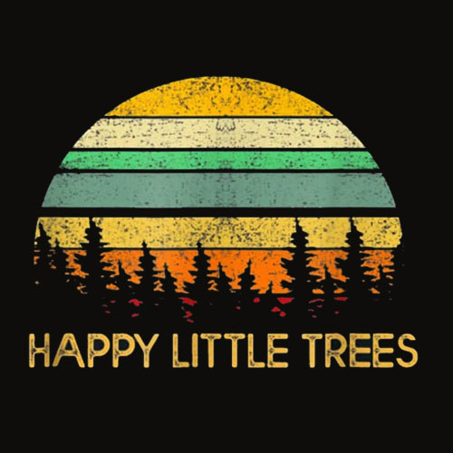 Happy Little Tree Bob Style Vintage Tshirt
