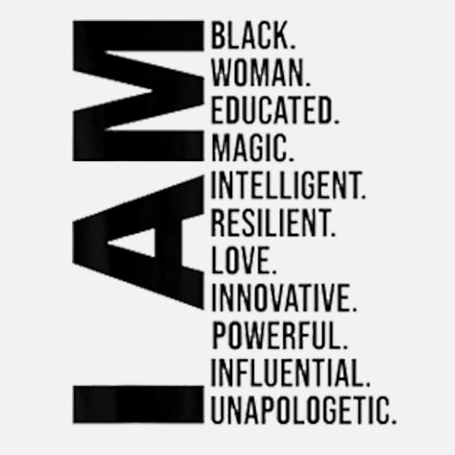 I Am Black Woman Black History Month Educated Black Girl T Shirt