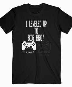 I leveled up to Big Bro Gamer new brother T Shirt