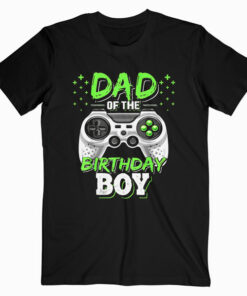 Mens Dad of the Birthday Boy Matching Video Gamer Birthday Party T Shirt