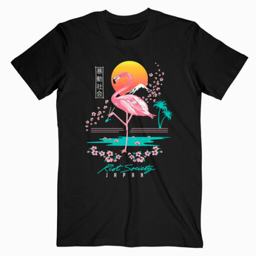 Riot Society Men’s Graphic Flamingo Blossom Shirt