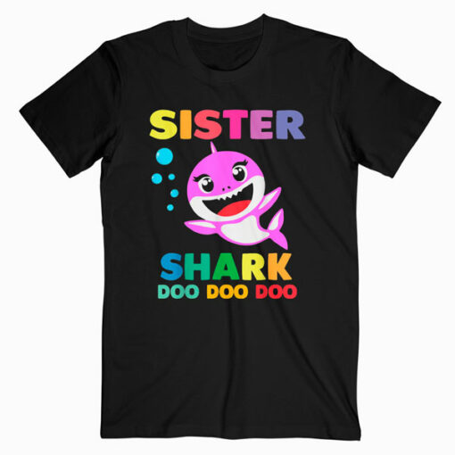 Sister Shark Doo Doo Mommy Daddy Brother Baby Tshirt