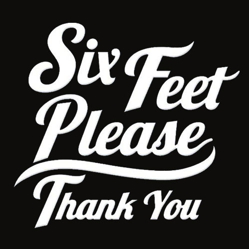 Six Feet Please Thank You Graphic T Shirt