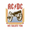 ACDC Heavy Metal Rock Band We Salute You Natural Band T Shirt