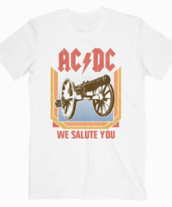 ACDC Heavy Metal Rock Band We Salute You Natural Band T Shirt