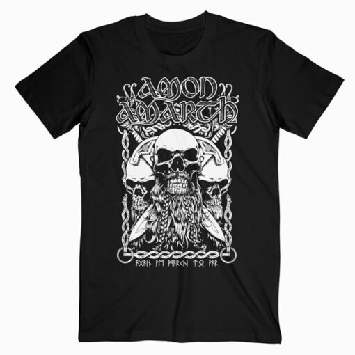 Amon Amarth Bearded Skull Band T Shirt