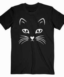 Cat Face T Shirt Halloween Tshirt For Women Girls Boys Kids T Shirt