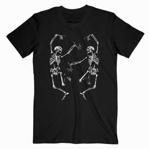 Dance of Death Macabre Skeleton Tshirt Skull Halloween 2018