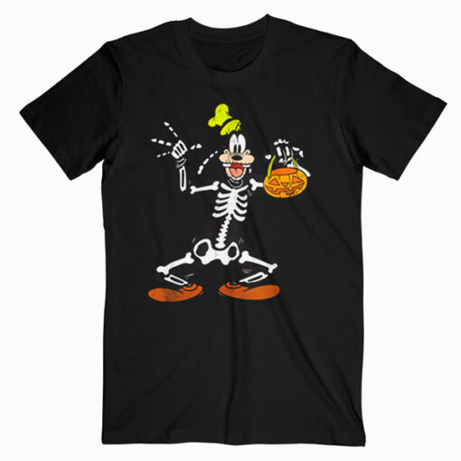 Disney Goofy Skeleton Halloween T Shirt
