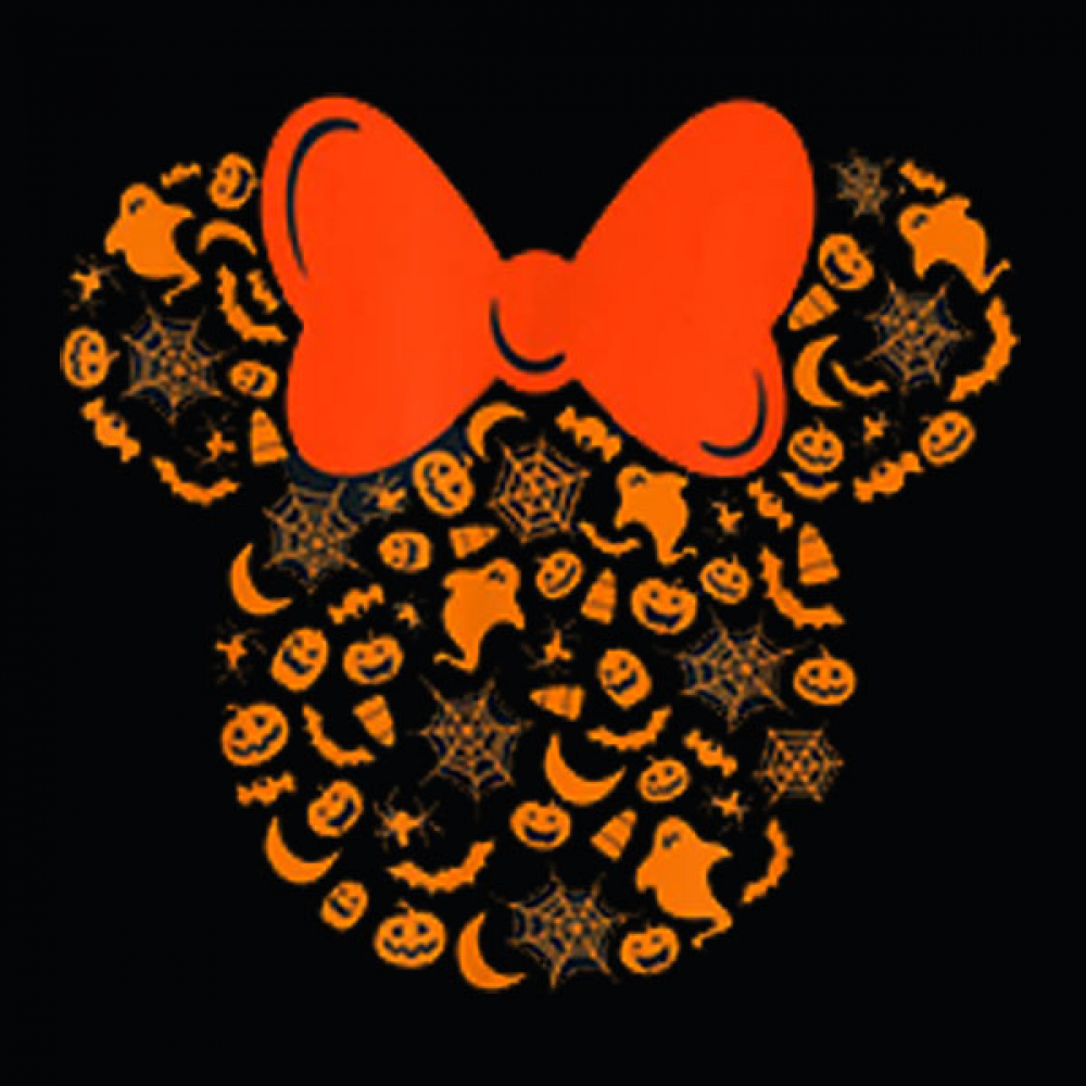 Disney Minnie Mouse Halloween Silhouette Icon T Shirt