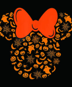 Disney Minnie Mouse Halloween Silhouette Icon T Shirt