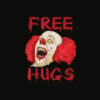 Free Hugs Halloween Evil Killer Scary Clown Horror Gift T Shirt