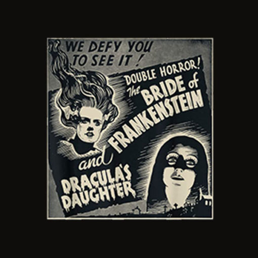 Halloween Monster Poster Horror Movie Dracula Frankenstein T Shirt