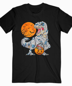 Halloween Shirts for Boys Kids Dinosaur T rex Mummy Pumpkin T Shirts