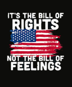 It’s The Bill Of Rights Not The Bill Of Feelings USA Flag T Shirt