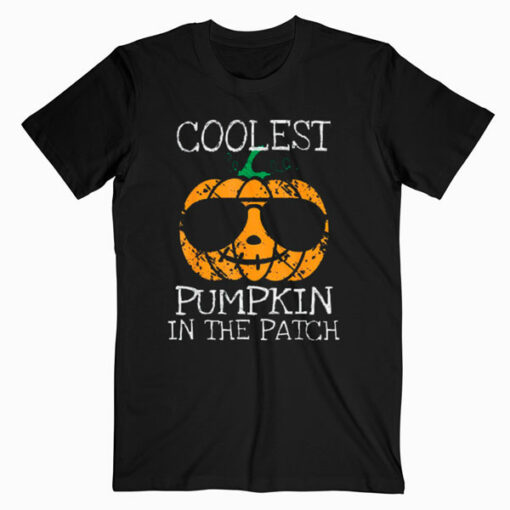 Kids Coolest Pumpkin In The Patch Halloween Boys Girls Gift T Shirt