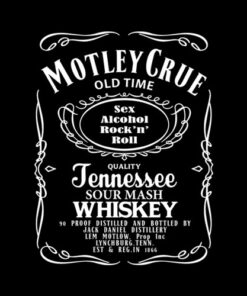 Motley Crue Jack Daniel Band T Shirt