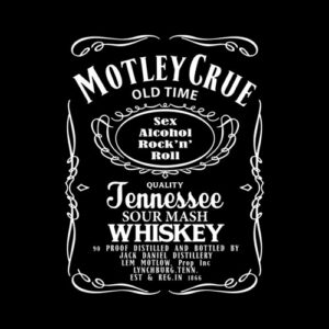 Motley Crue Jack Daniel Band T Shirt